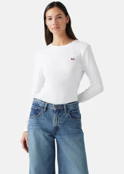 ESSENTIAL HM LS TEE WHITE +