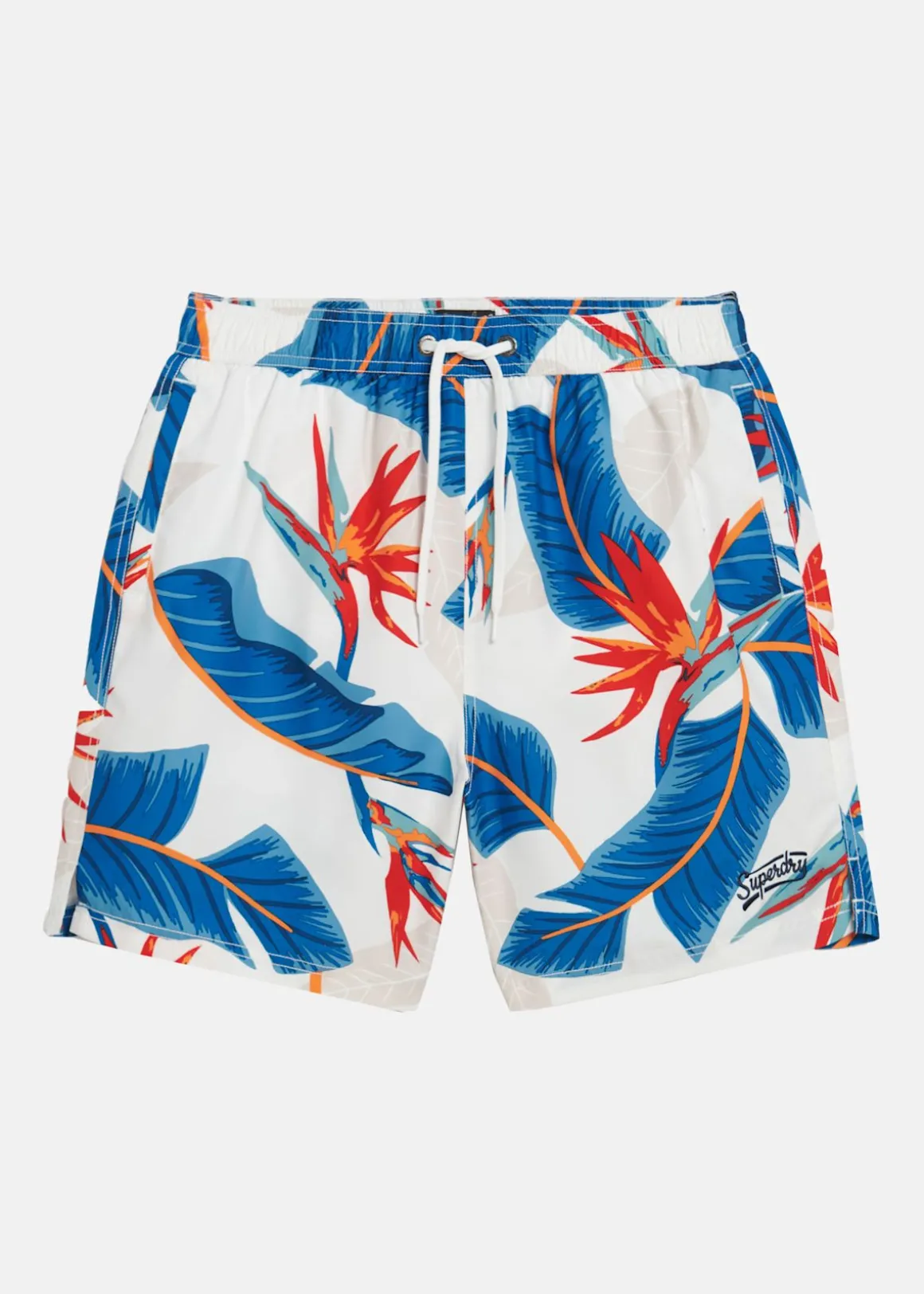 HAWAIIAN PRINT 17" SWIM SHORT