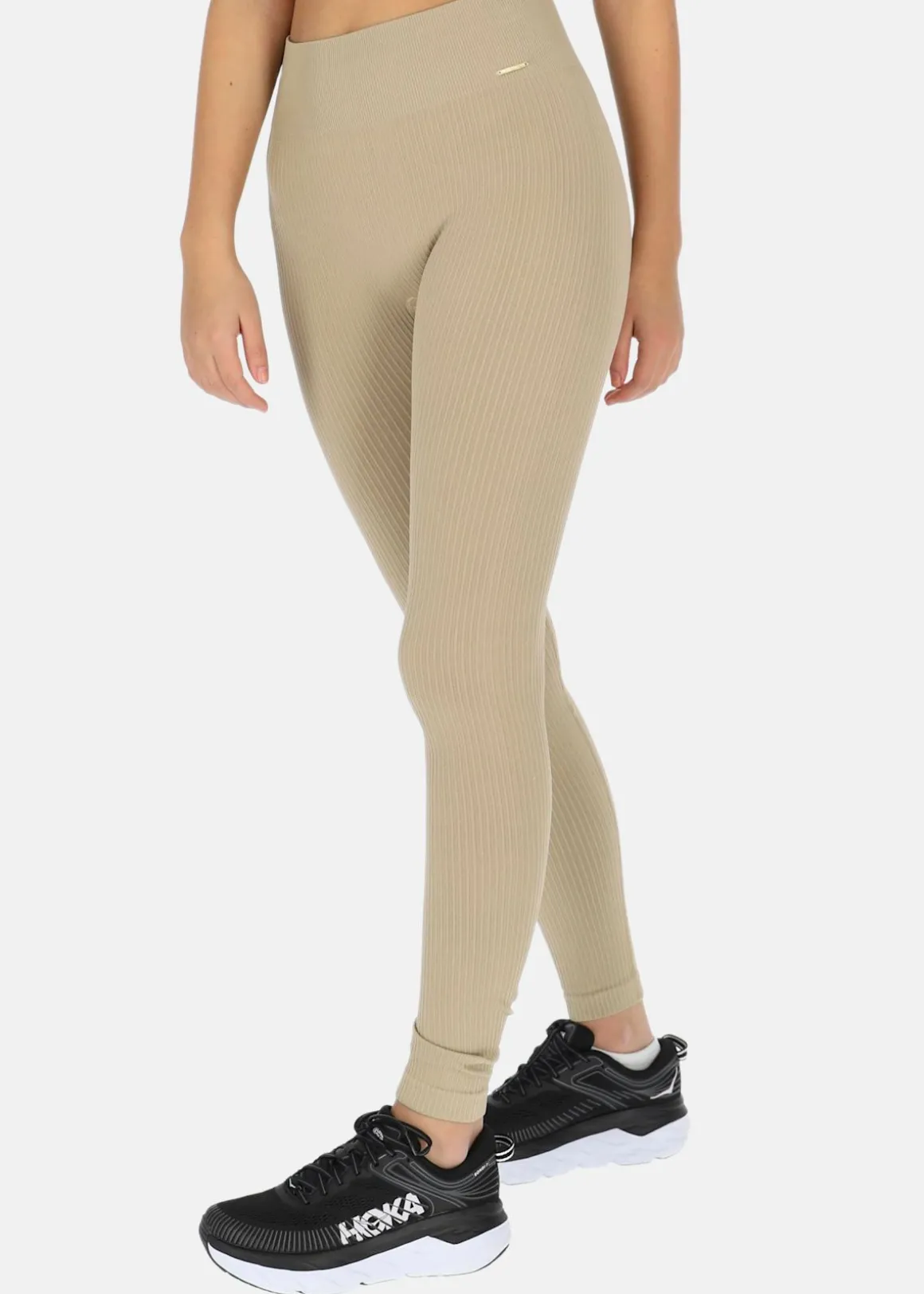 High Waist Rib Seamless Tights