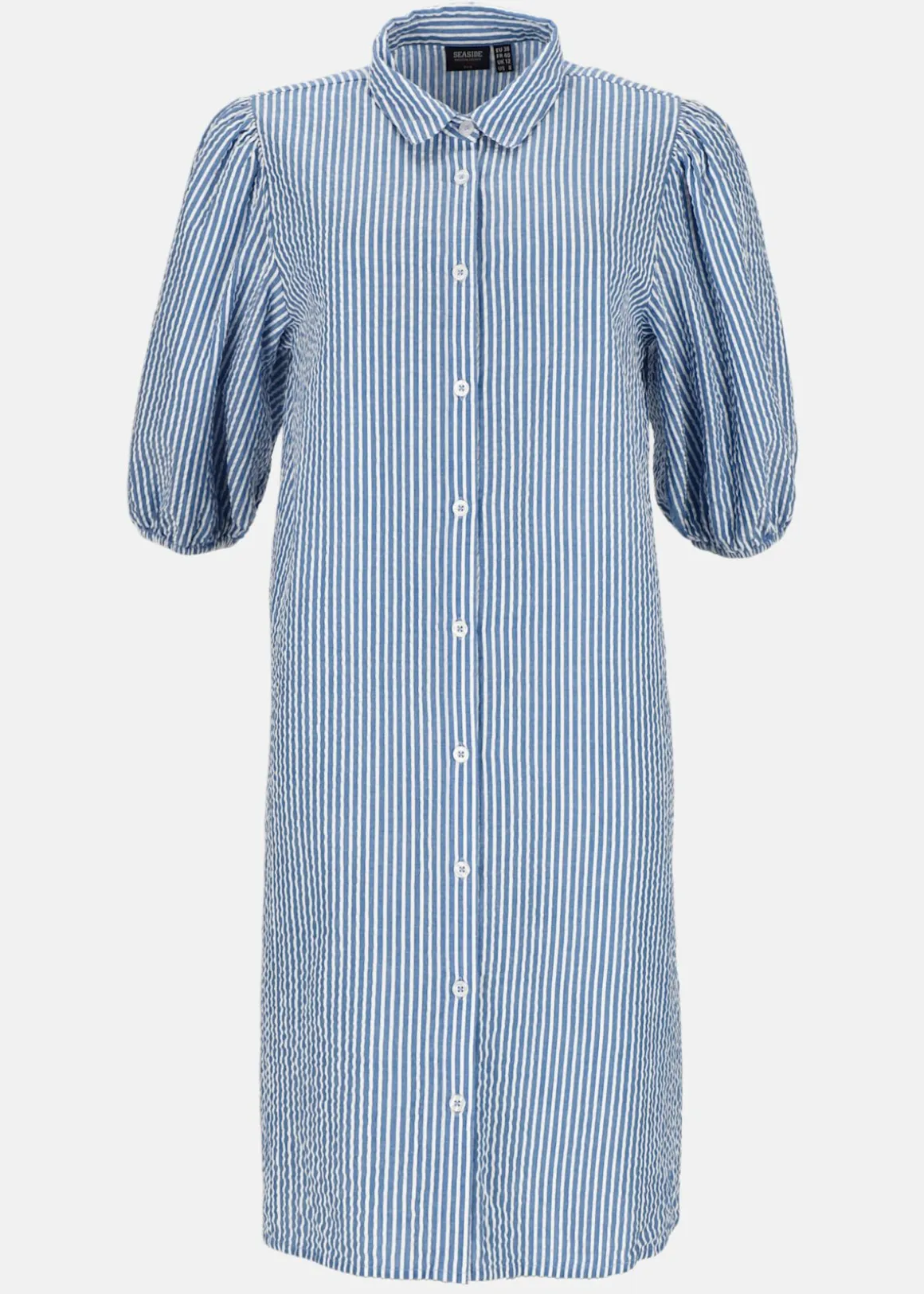 Marina Seersucker Oversized Shirt W