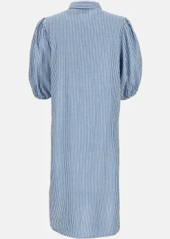 Marina Seersucker Oversized Shirt W