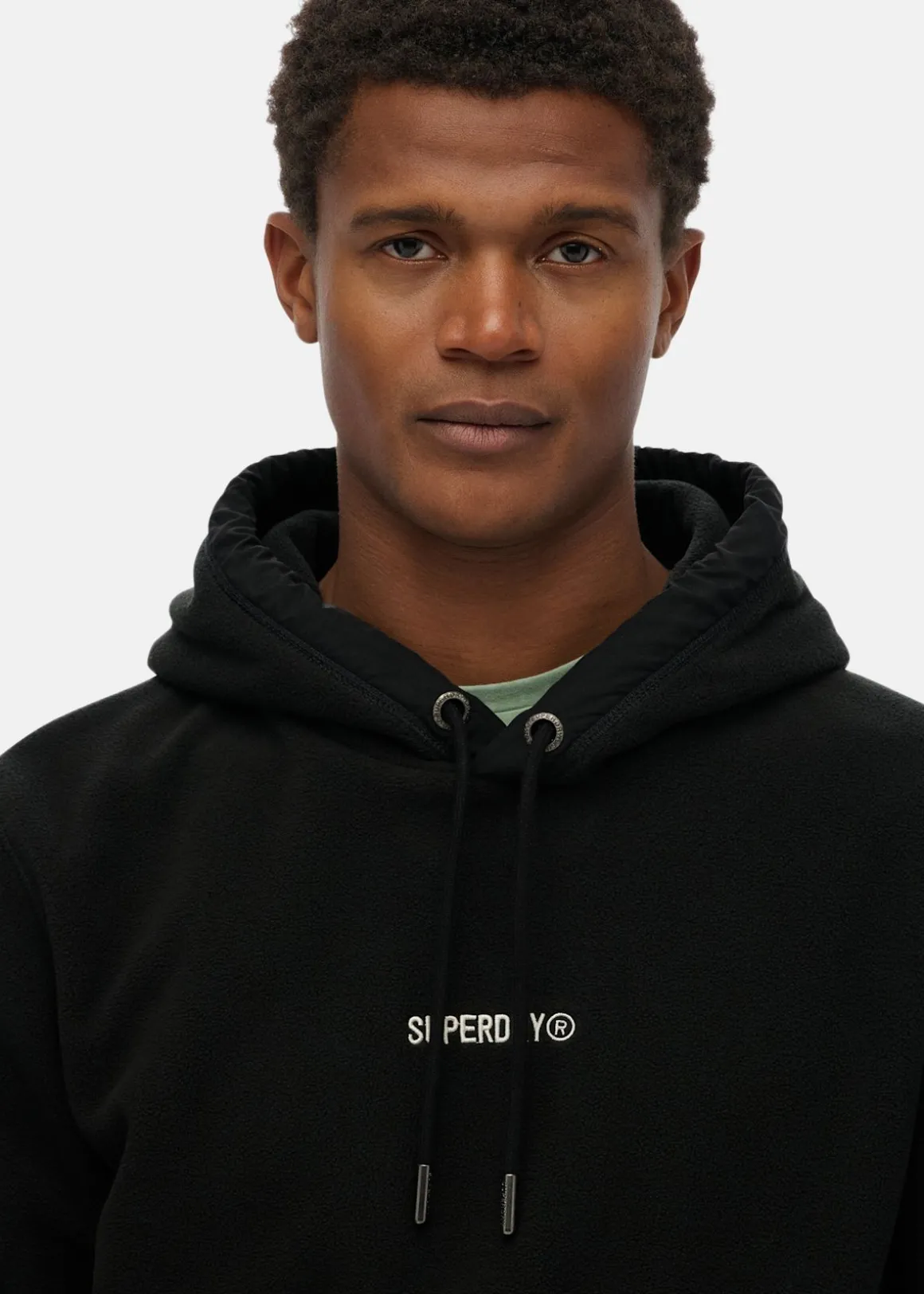 MICRO LOGO FLEECE HOOD