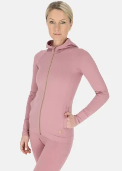 Ribbed Seamless Fullzip Hood W