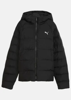 Synthetic Hooded Puffer Jacket