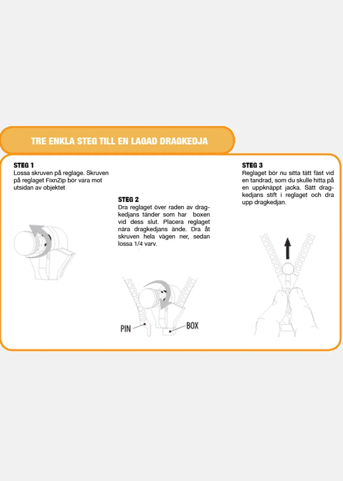 Zipper Repair Kit